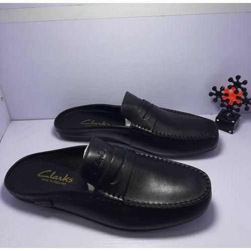 Clarks Black Men Clark Loafers Half Shoe