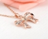 Bow Necklace Austrian Crystal Necklace Pendants