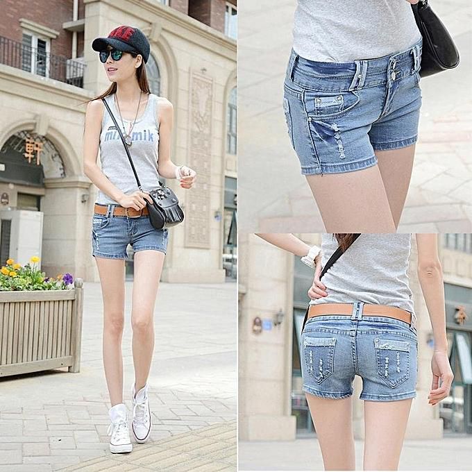 Fashion Slim Hot Pants Girls Short Jeans Summer Short Pants Denim Shorts  Casual Beach Slim Trouser (Color:As First Picture) price from jumia in  Nigeria - Yaoota!