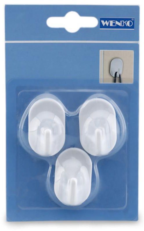 Wenko Oval Shaped Hooks (Pack of 3)