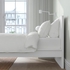 MALM Bed frame, high - white/Lönset 90x200 cm