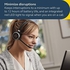 Jabra evolve 65 se wireless stereo headset - bluetooth headset with noise-cancelling microphone, long-lasting battery and charging stand - ms teams certified, works with all other platforms - black