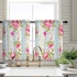 Get Velvet Kitchen Window Curtain, 2 Pieces, 150×100 cm - MultiColor with best offers | Raneen.com