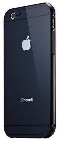 Ultra Thin Metal Bumper With Back plate Case Cover and Screen Protector For iPhone 6 Plus 5.5"/Black