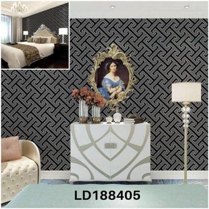Adore Decor Grey & Black New Design Wallpaper - 5.3 SQM