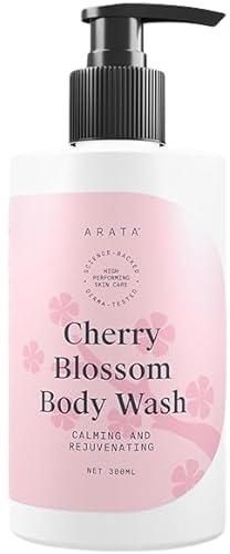 Arata Nourishing Body Wash with Cherry Blossom Fragrance | Daily Calming Body Wash for Men & Women | Gently Cleanses | Natural, Vegan & Cruelty-Free| 300ml