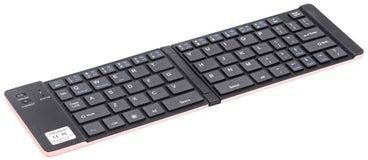 Wireless Folding Mini Portable Keyboard Rose Gold/Black