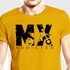 AKAI Printed Cotton T-Shirt First Rate For Men - Mango Yellow