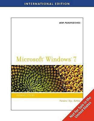New Perspectives On Microsoft Windows 7 By Parsons, J.J.