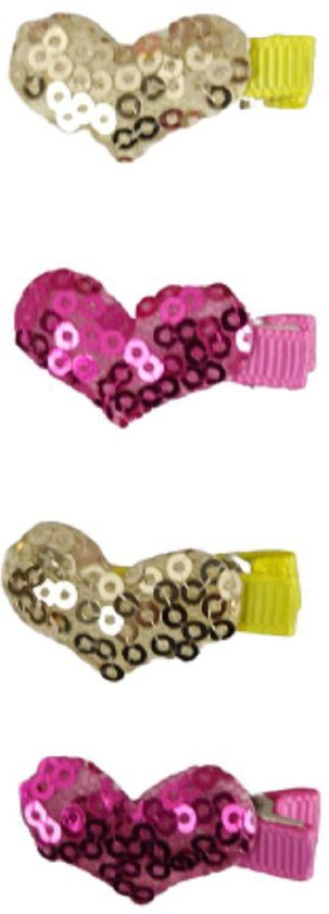 Set Of Four Colourful Hair Accessories