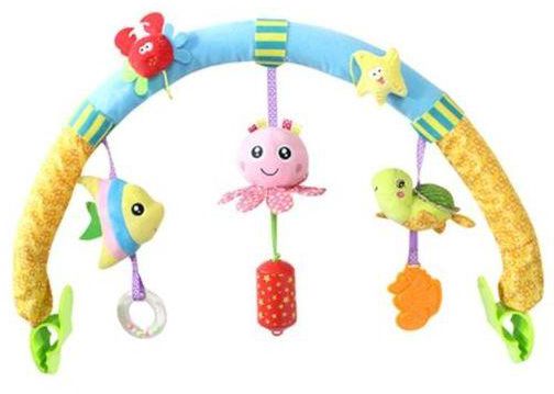 Universal Infant Toys Baby Cartoon Animal Musical Crib Revolves Around The Bed Stroller Playing Toy Crib Lathe Hanging Baby