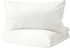 NATTJASMIN غطاء لحاف و غطاء مخدة - أبيض ‎150x200/50x80 سم‏