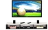 Modern Home Wall Mounted TV Unit And Cabinet 90cm (Black With White)