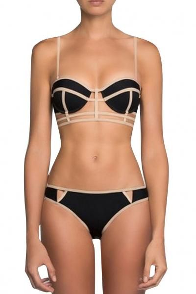 Zaya Balconette Croselet Bikini Black