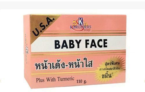 K Brothers Baby Face Whitening Clarifying Soap With Turmeric(Pack Of 5)