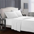 Cotton Bed Sheet Set - 240x235 Cm –5 Pcs -White