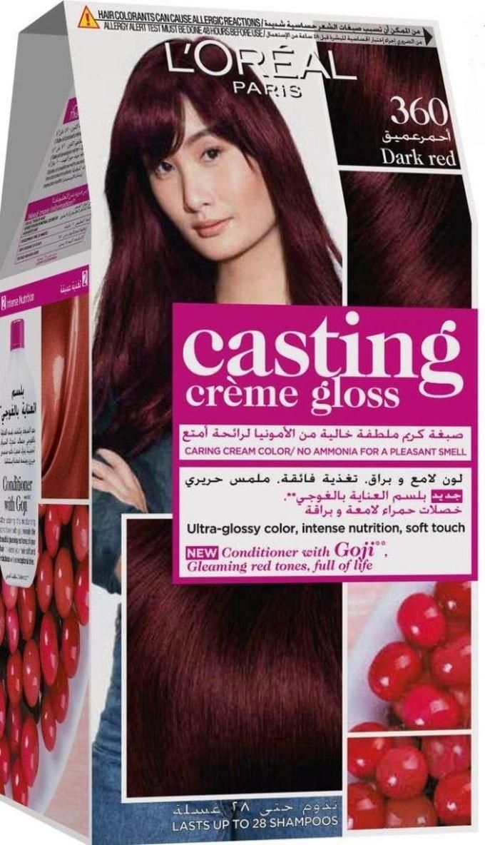 L'Oreal Paris Casting Crème Gloss Hair Color 360 Dark Red