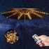 ميكنج تيك مصابيح مظلة الفناء تعمل بالطاقة الشمسية في الهواء الطلق بـ8 اوضاع اضاءة مقاومة للماء تعمل بالطاقة الشمسية للخيم والفناء والتخييم والإضاءة الخارجية (ابيض دافئ)