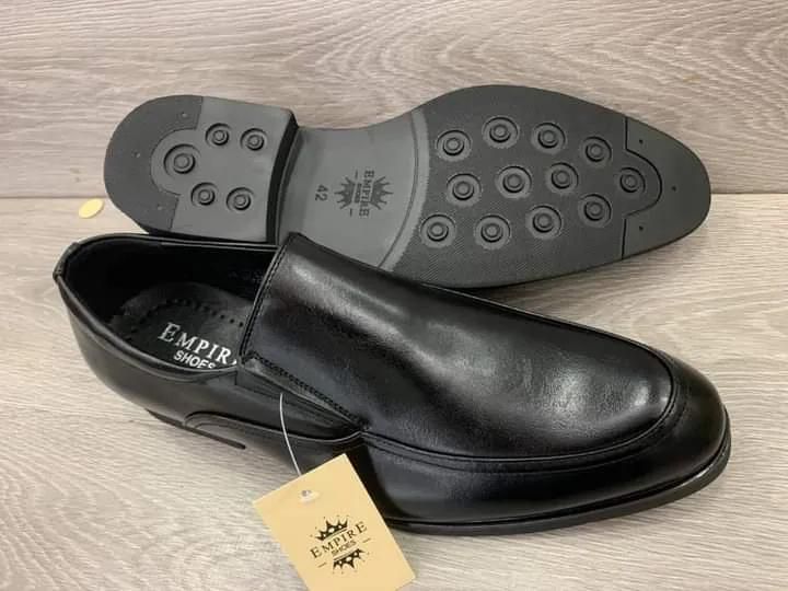 Men Casual Official Formal Business Shoes Normal Fitting Rubber Sole PU Leather Sizes 40-45 Slip On Shoes Generic All Weather Shoes Colour Black Anti Slip Design
