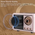 Goodern Retro Bluetooth Speaker,Portable Vintage Wireless Bluetooth Speakers, Cute Old Fashion Style for Kitchen Desk Bedrooms Office Party Outdoor Kawaii Accessories IOS Android Smartphone-White