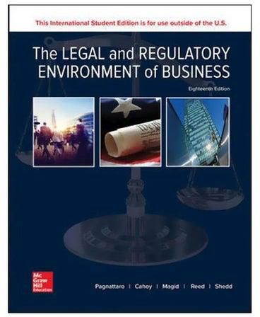 The Legal And Regulatory Environment Of Business paperback english - 03 Jan 2018