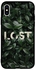 غطاء حماية لهاتف أبل آيفون X مطبوع بكلمة Lost