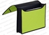 dufco Pocket Folder A4 with elastic fastener, soft touch nylon, Apple Green/Black