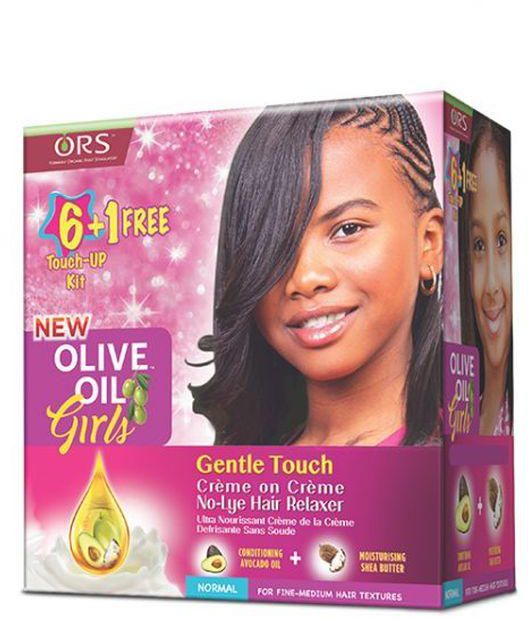 Ors Olive Oil Girls Creme On Creme No-Lye Hair Relaxer Kit By 6