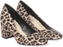 Qupid Heel Shoes for Women - Leopard