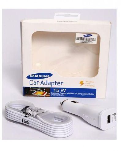 Samsung 3.4A Fast Car Charger - White