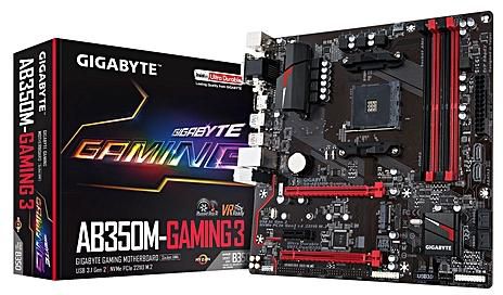 Gigabyte GA-AB350M-Gaming 3 Socket AM4 Motherboard (rev. 1.0)