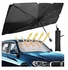 غطاء مظلة السيارة ، مظلة شمسية قابلة للطي للسيارة لحاجب الرياح المظلي للحفاظ على برودة سيارتك وخالية من التلف ، يحجب الأشعة فوق البنفسجية الحرارية 135X68 سم