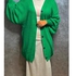 Long Cardigan With Full Buttoned ( Green)
