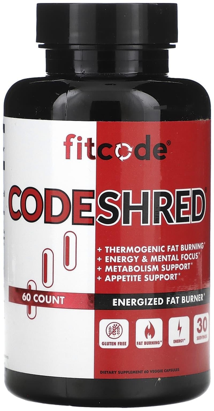 FITCODE‏, CodeShred ، 60 كبسولة نباتية