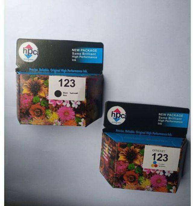 HPCI Genuine (High Performance Compartible Ink) 123 Black And Tri-colour Ink Advantage Printer Cartridge