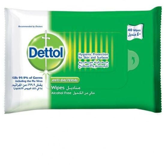 Dettol Fresh Anti-bacterial Wipes - 40 Pcs