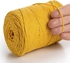 Macrame Yarn 2mm X 250m Cotton Cord Recycled Soft Cotton Yarn (Mustard)