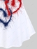 Plus Size & Curve Heart American Flag Print Patriotic Tee - 5x | Us 30-32