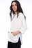 Y-London  Blouse for Women, Three Quarter Sleeve, Size XL, White, 24652