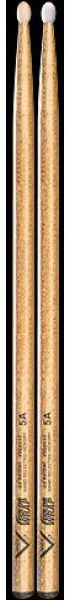 Vater Vcg5a Color Wrap 5a Sparkle Wood Tip Drumstick (Gold)