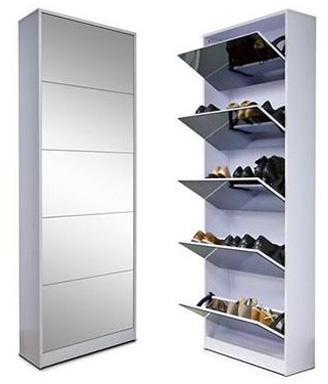 Mirror Shoe Cabinet