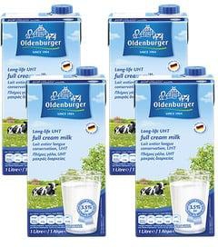 Oldenburger 3.5% UHT Long-life Full Cream Milk 4 x 1 Litre