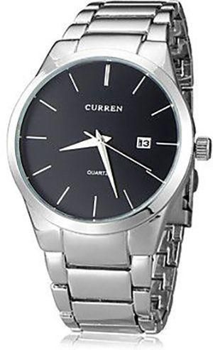 Mens quarts watch stainless steel cu3
