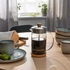 IKEA 365+ محضّر القهوة/الشاي - زجاج شفاف/ستينلس ستيل 1 ل