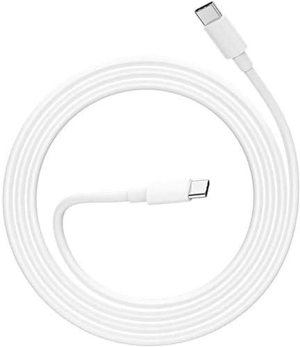 eTECH (2M) USB-C Fast Charging Cable 100W PD Type C Power Data Lead Compatible w/MacBook Pro & iPad Pro 2020, Galaxy S20/S21/Ultra/Switch/XPS/13/Pixel/4A/Redmi/Note 9 & Other USB-C Charge, Black