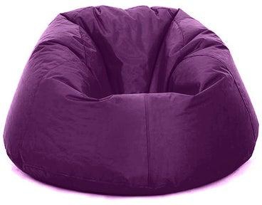 Solid Pattern Relaxing Bean Bag Purple 90x70x90cm