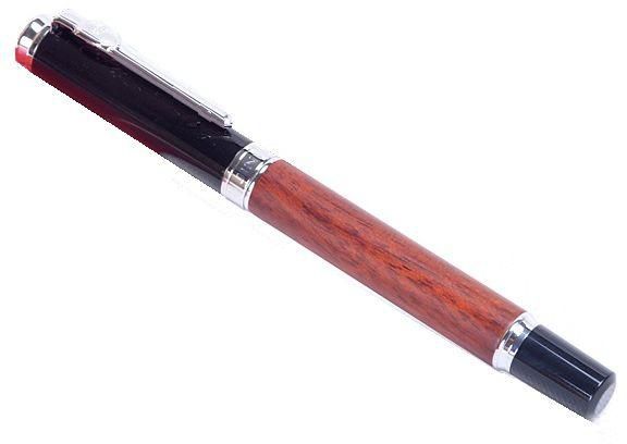 جينهو قلم حبر جاف لون أسود وخشبي - P137
