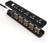 iLOCK power strip 5 universal outlets with overload switch (black)