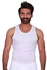 Jill M3101 Sleeveless Undershirt for Men - Size 6 - White