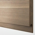 METOD خزانة عالية لثلاجة أو فريزر +2 باب, أسود/Voxtorp شجرة الجوز, ‎60x60x200 سم‏ - IKEA